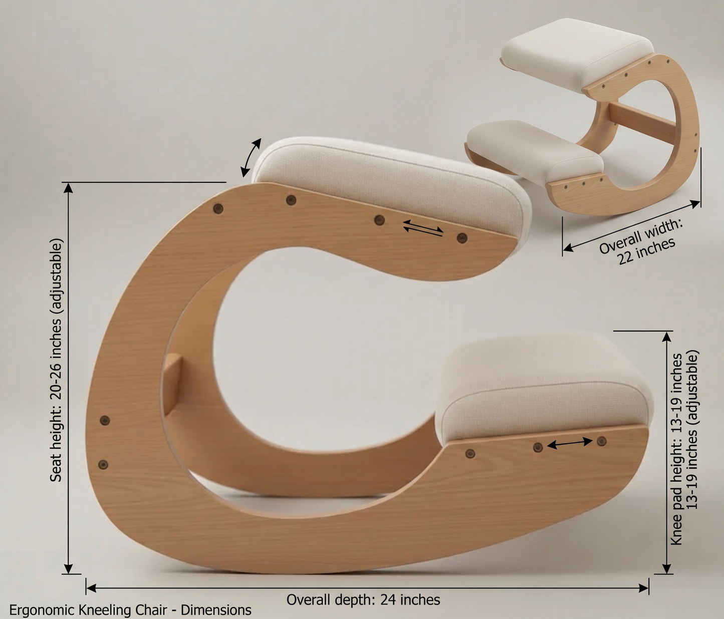 Comfortable Padded Kneeling Chair