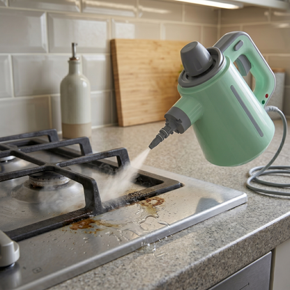 Precision Handheld Steam Cleaner for Tile, Grout & Hard-to-Reach Surfaces