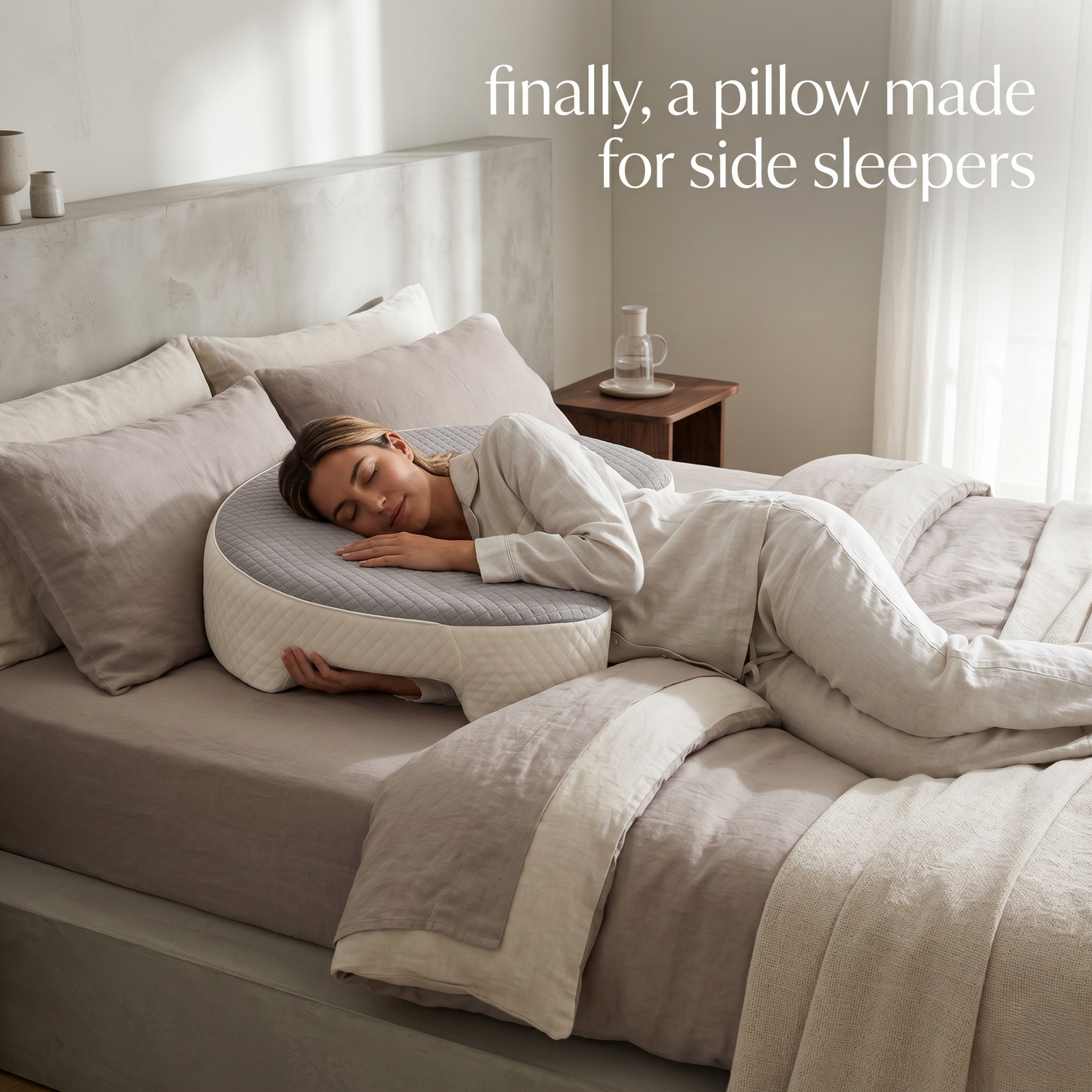 Made for side sleepers, not just shaped like a pillow
