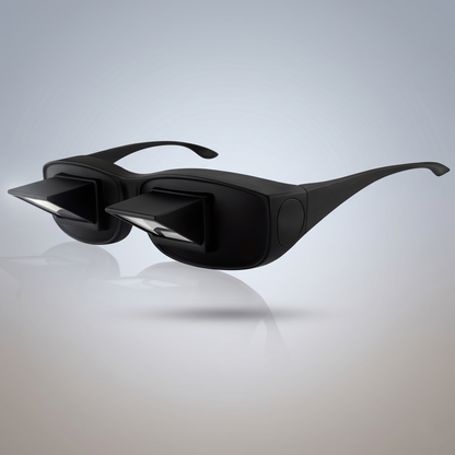 Prism Reading Glasses For Lying Down – Hands-Free Bed Reading & Viewing Glasses