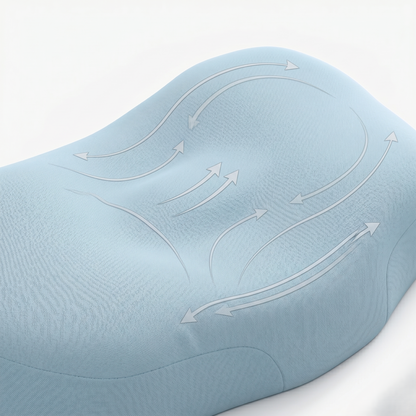 Ergonomic Cloud Contour Sleep Pillow