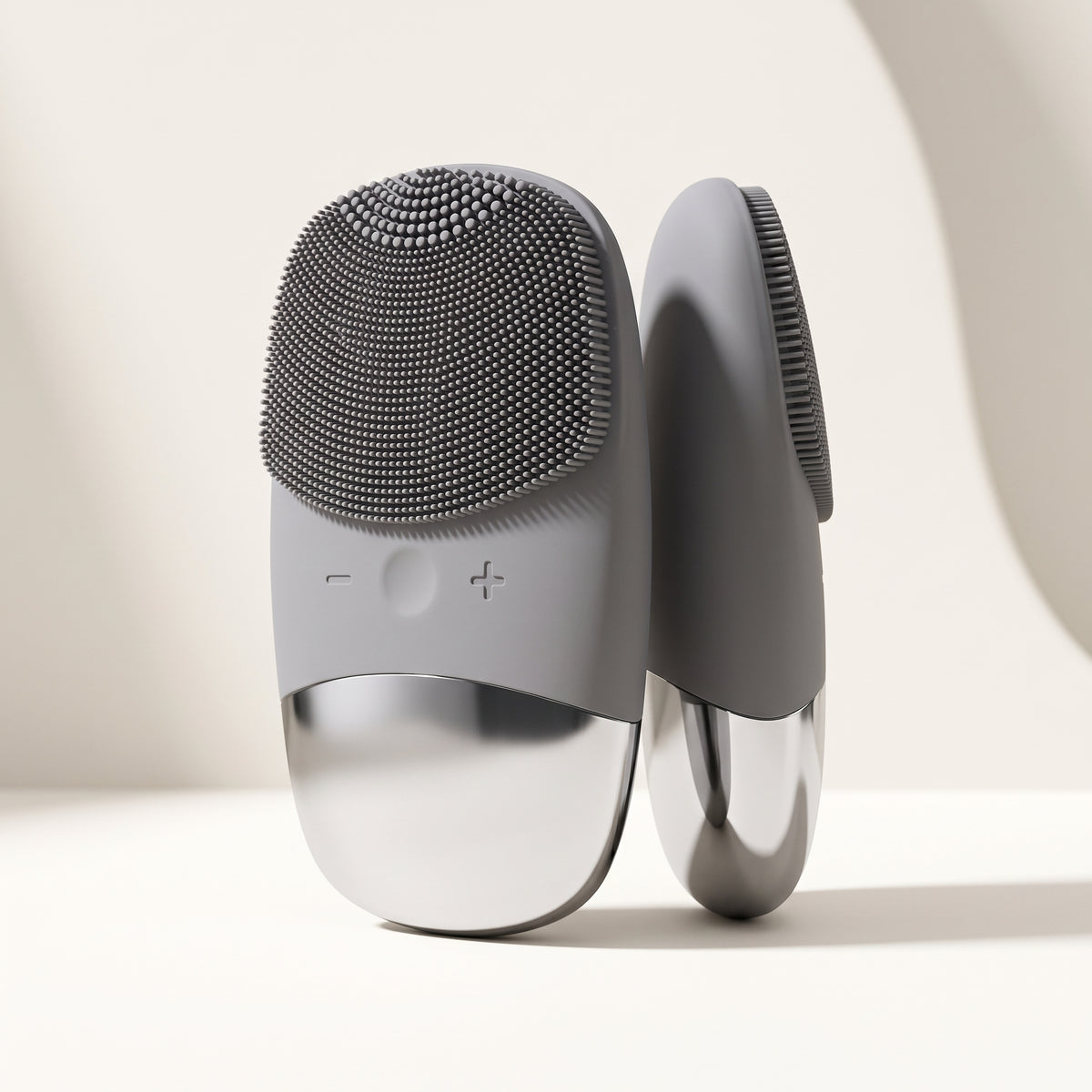 Sonic Silicone Facial Cleansing Brush with Dual-Surface Design