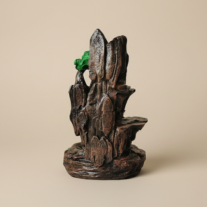 Zen Incense Holder with Mountain Landscape Design