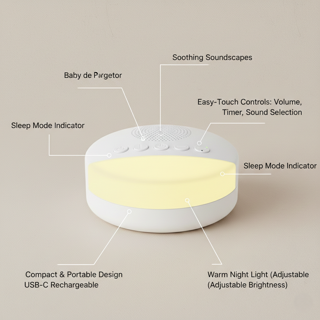 White Noise Sleep Machine for Babies and Adults