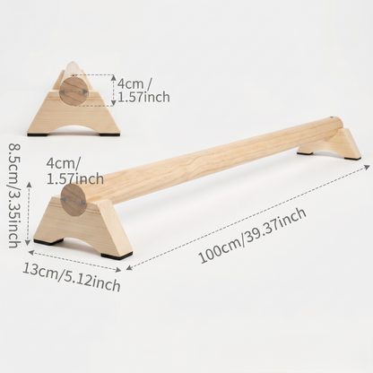 Wooden Balance Trainer Bar – At-Home Stability & Coordination Training Tool