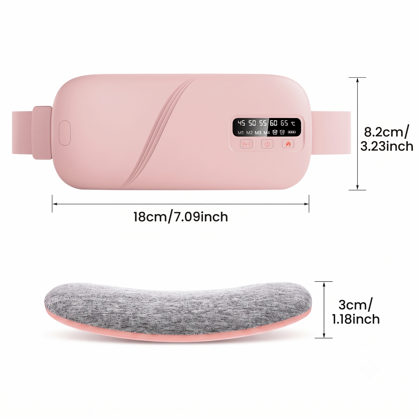 Heating Vibration Waist Massage Belt