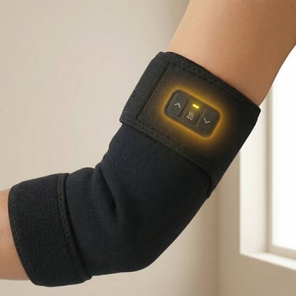 Heated Compression Elbow Sleeve with Adjustable Warmth & Massage Modes