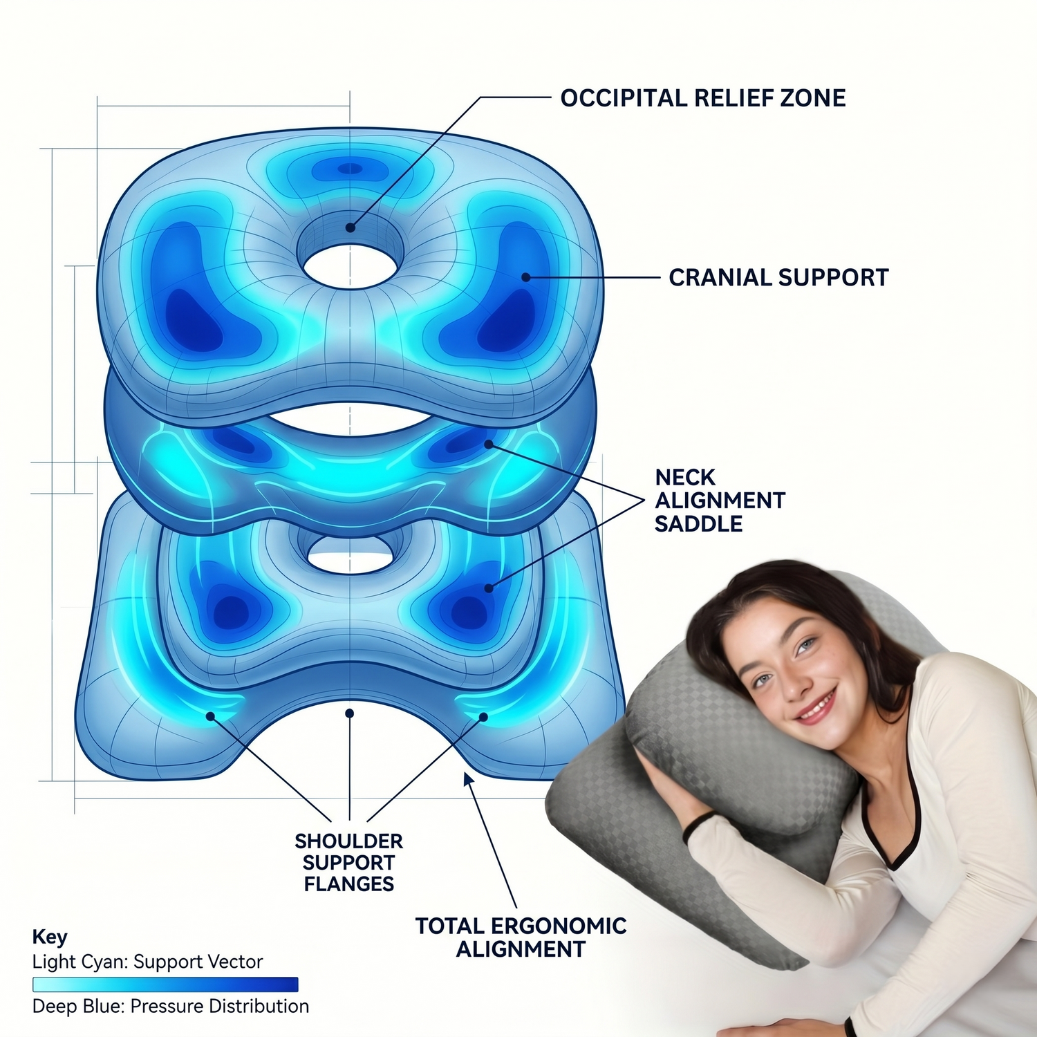 Dedicated Ear & Arm Comfort Zones
