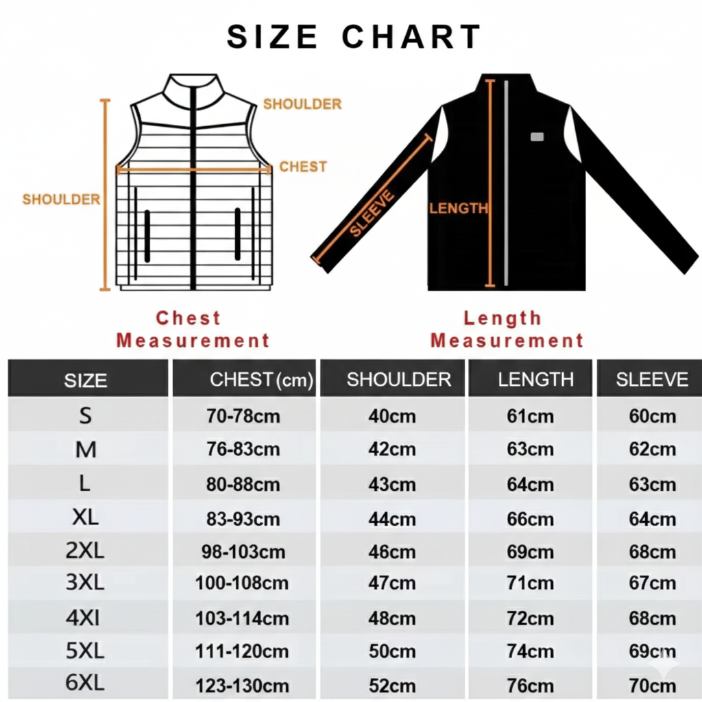 USB Heated Winter Jacket with Targeted Heat Zones