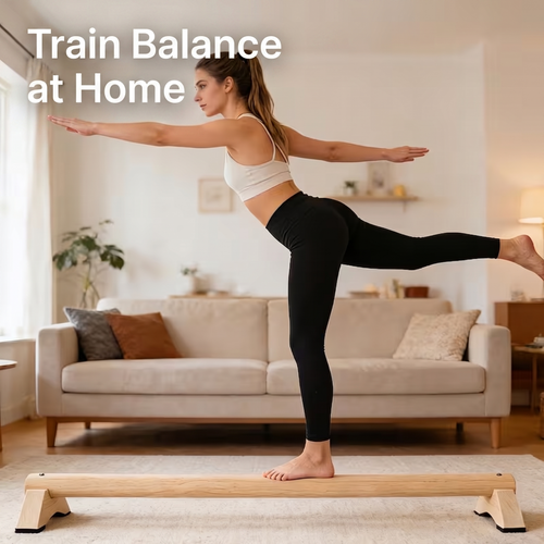 Wooden Balance Trainer Bar – At-Home Stability & Coordination Training Tool