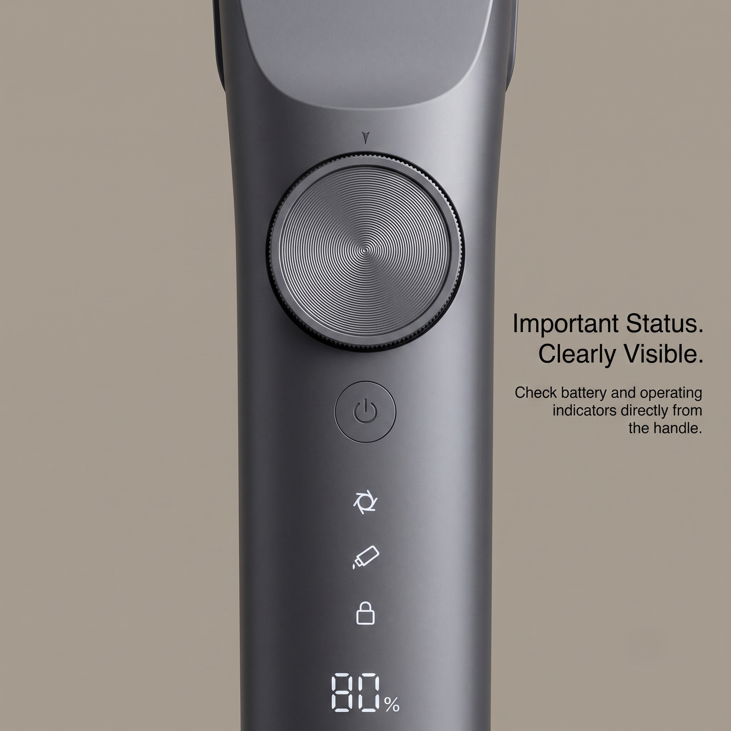 Cordless Waterproof Hair Clipper with Adjustable Length Control
