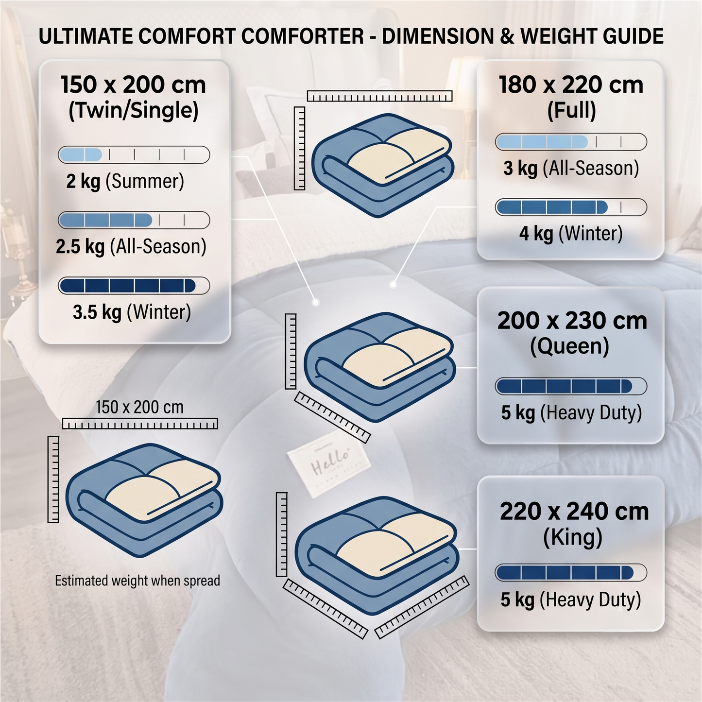 Ultra Plush Winter Comforter for Warm Sleep