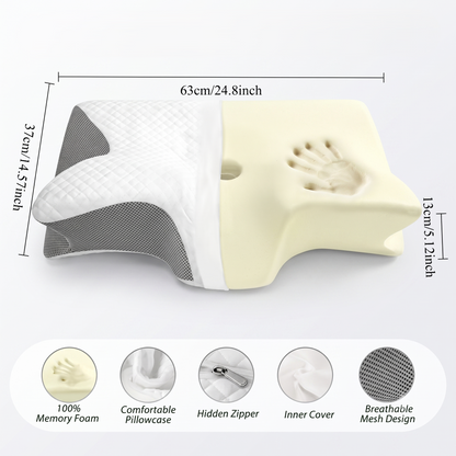 Ergonomic Cervical Memory Foam Pillow for Everyday Sleep Support