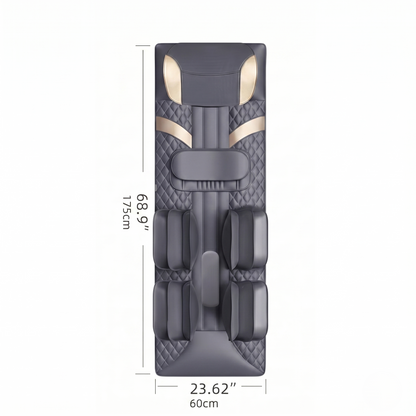 Full Body Air Compression Massage Mat With Heat & Lumbar Stretch Support