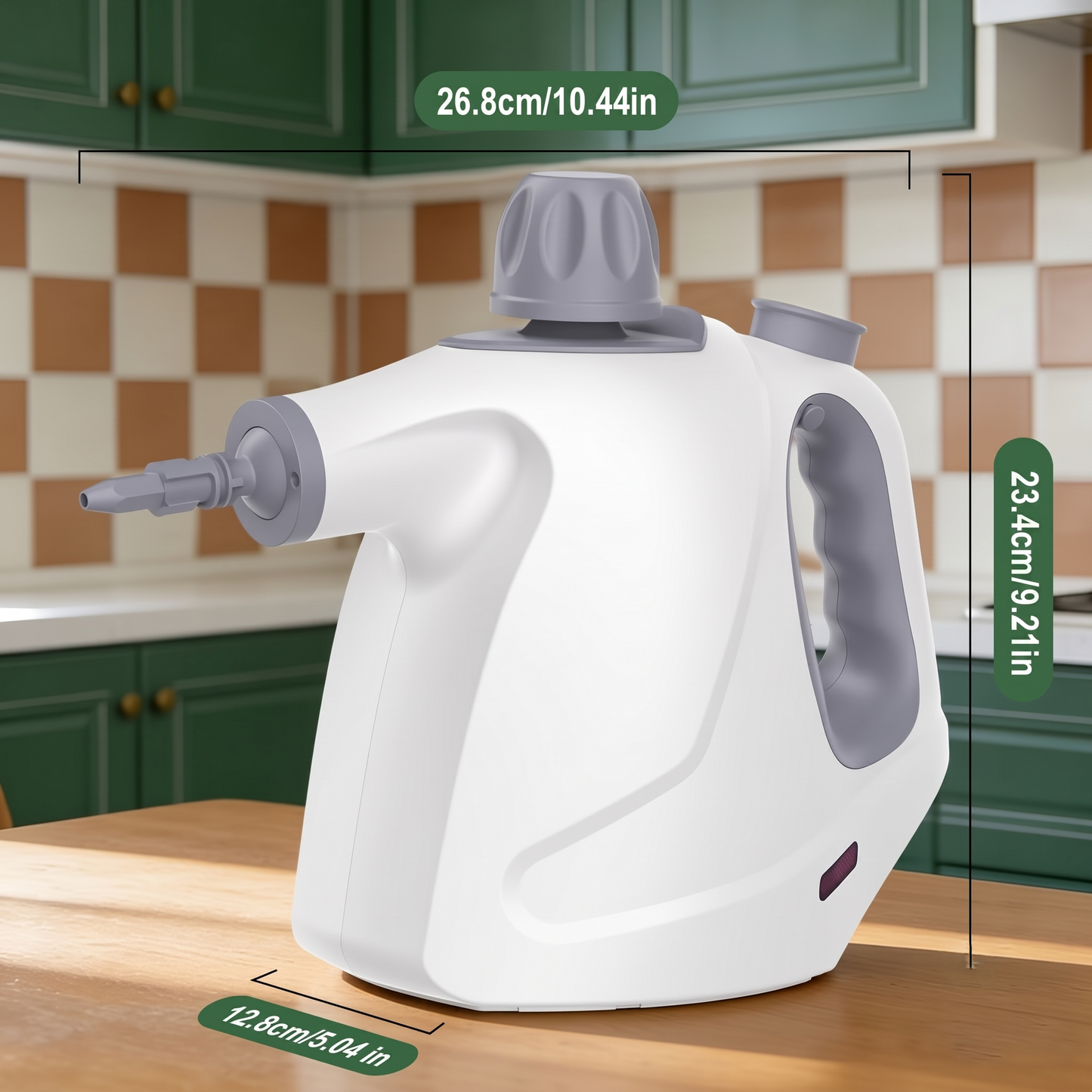 Precision Handheld Steam Cleaner for Tile, Grout & Hard-to-Reach Surfaces