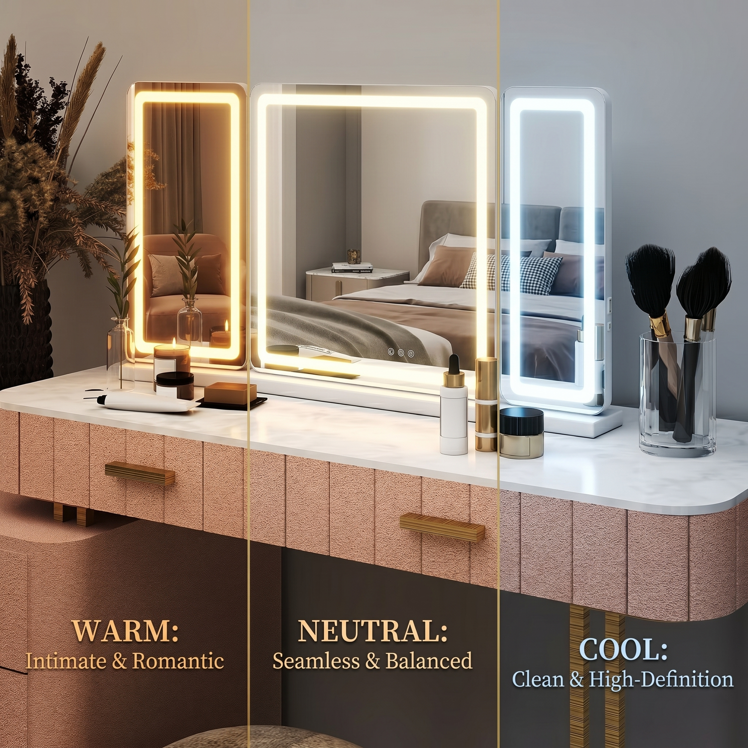 Adjustable Lighting For Makeup, Skincare & Content