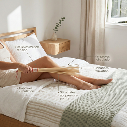 Bamboo Massage Roller for Muscles