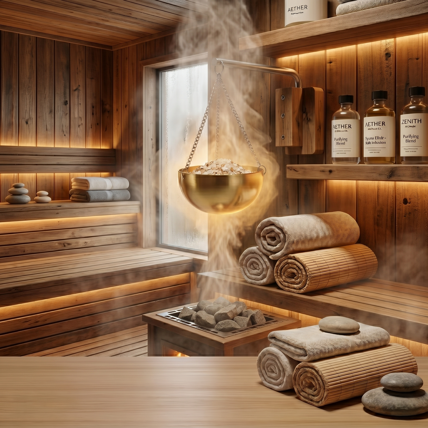 Premium Stainless Steel Sauna Aromatherapy Hanging Oil Bowl