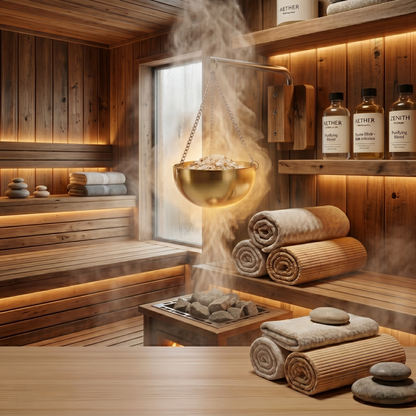 Premium Stainless Steel Sauna Aromatherapy Hanging Oil Bowl