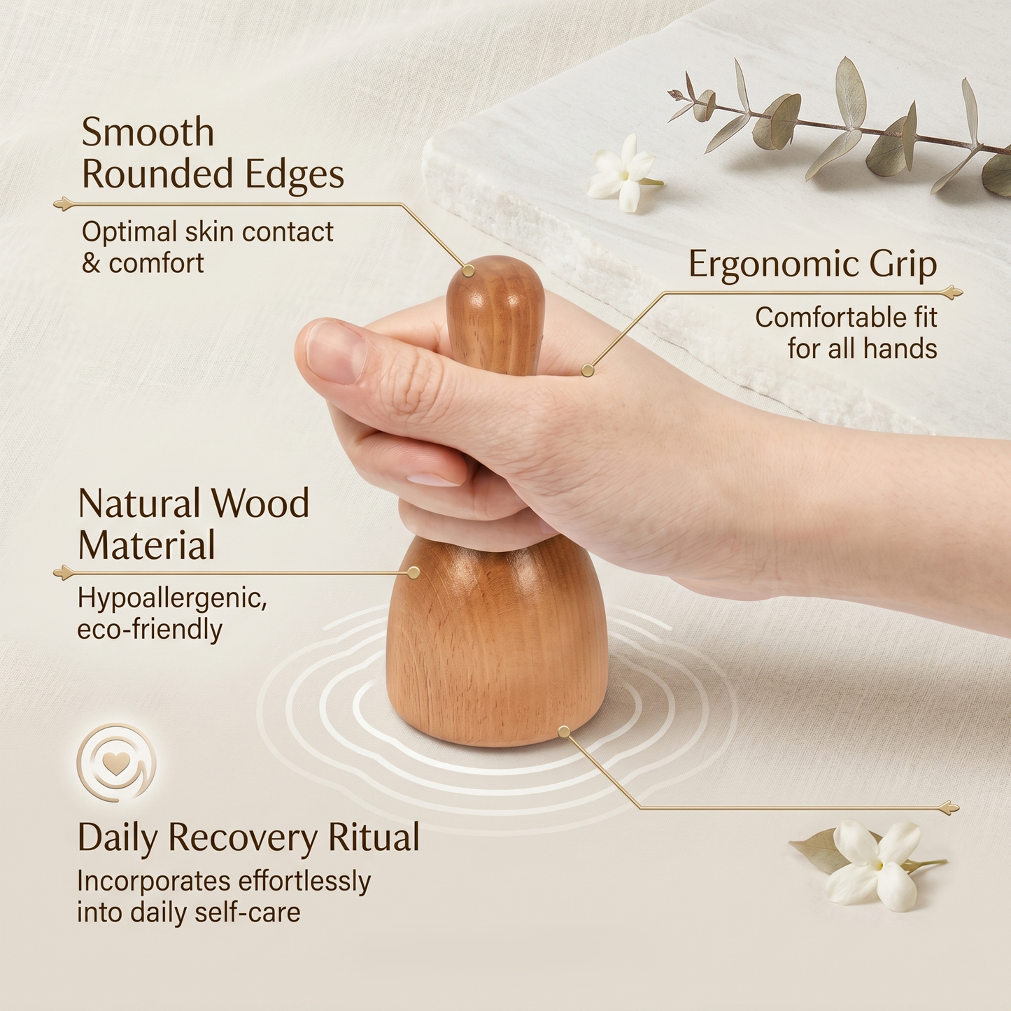 Kovelli™ Wooden Recovery Massage Cup