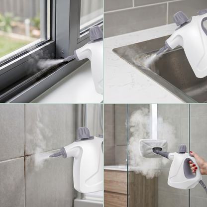 Precision Handheld Steam Cleaner for Tile, Grout & Hard-to-Reach Surfaces