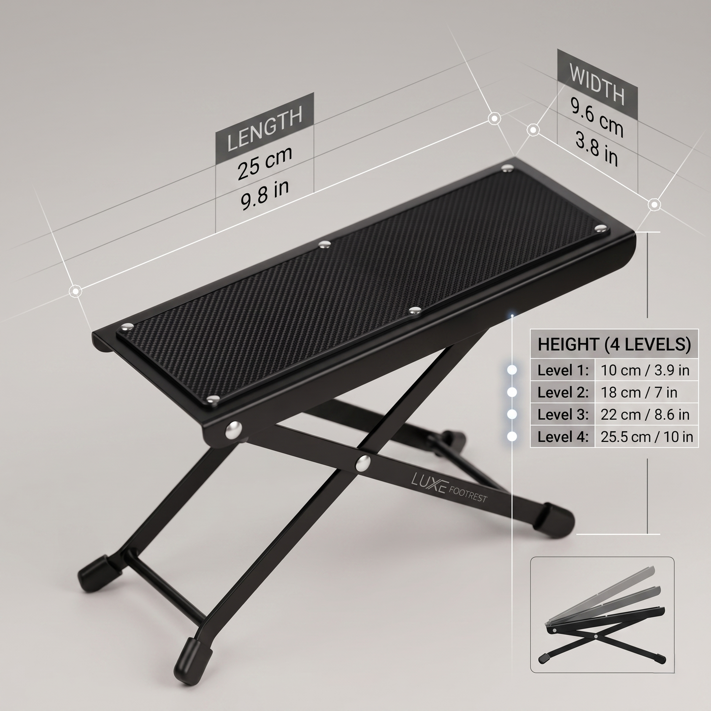 Adjustable Comfort Footrest Platform – Elevated Support Stand for Easy Reach & At-Home Self Care