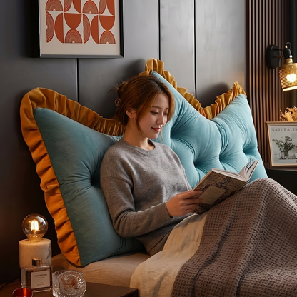 Kovelli™ Plush Tufted Headboard Pillow Backrest Cushion