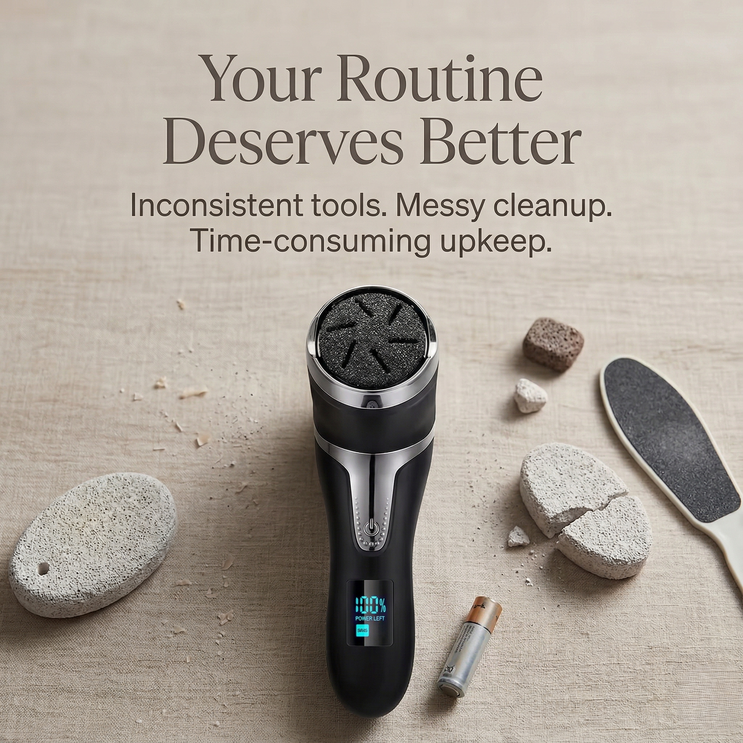 Electric Foot Care Device with Dust Collection | Rechargeable Foot File | Kovelli™