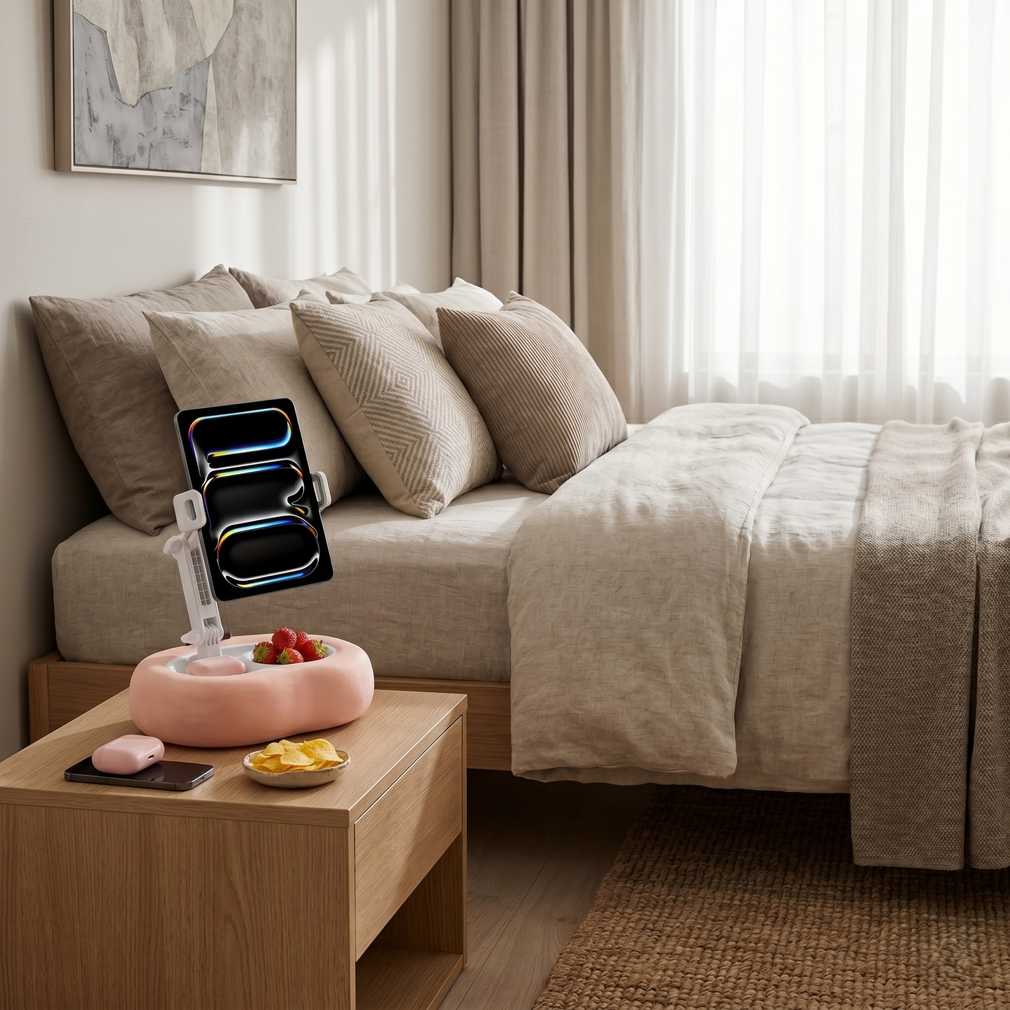 Adjustable Tablet Pillow Stand – Hands-Free Support for Comfortable Reading & Screen Use