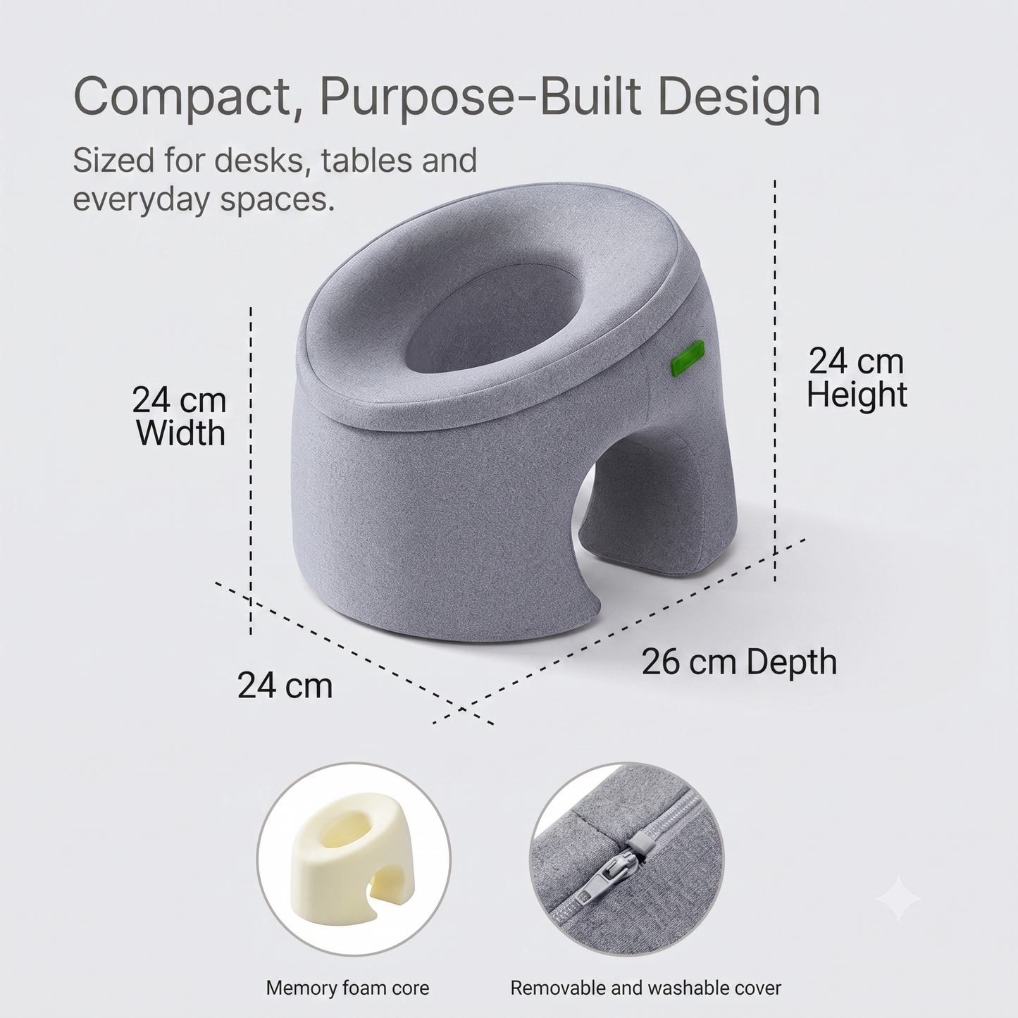 Ergonomic Memory Foam Desk Nap Pillow with Arm Opening