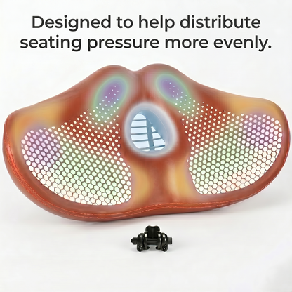 Wide Ergonomic Bike Saddle for Long Rides