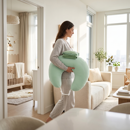 Adjustable Ergonomic Nursing Pillow with Portable Support Cushion