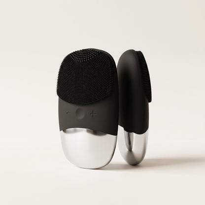 Sonic Silicone Facial Cleansing Brush with Dual-Surface Design