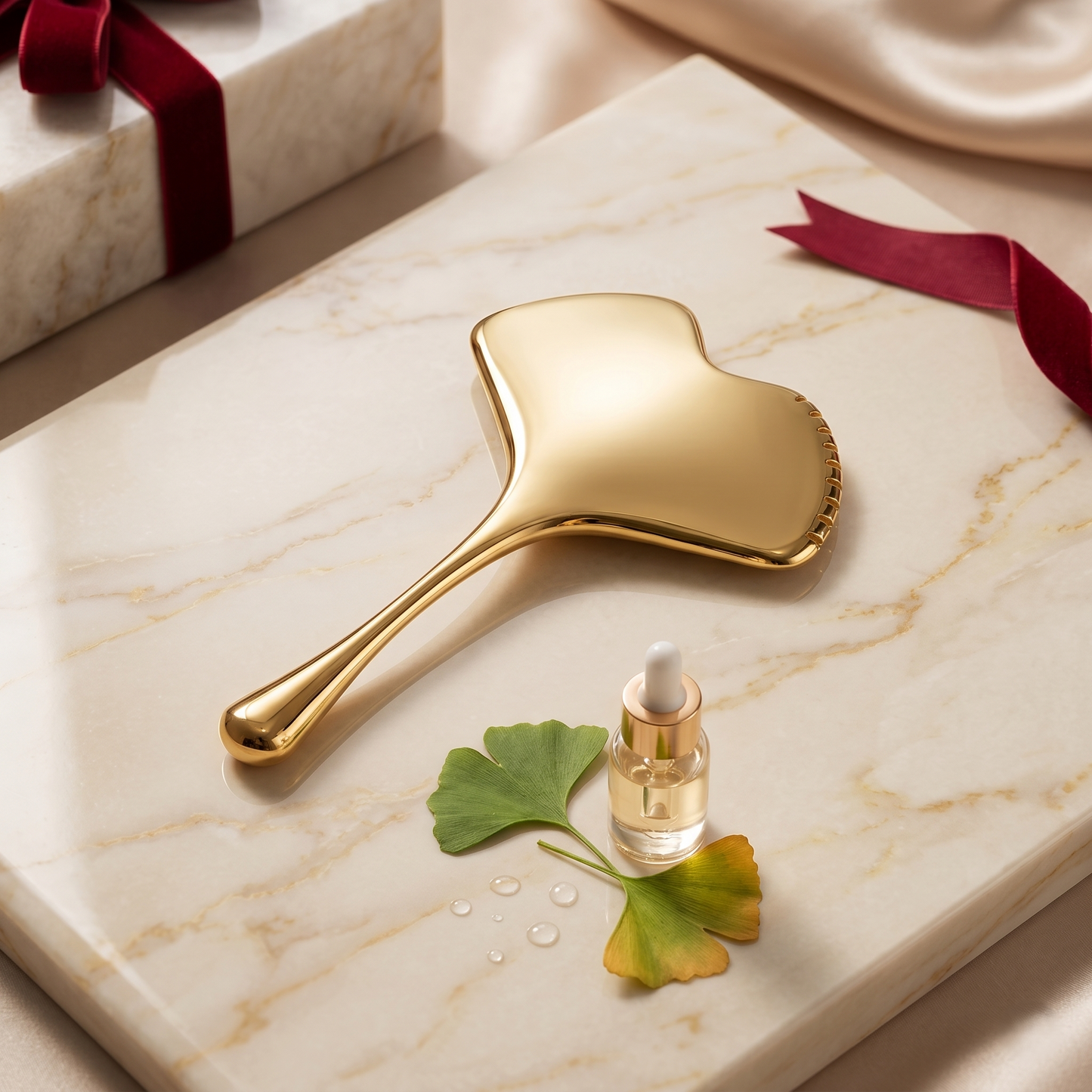 Stainless Steel Facial Massage Tool for Skin Cooling & Sculpting