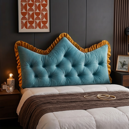 Kovelli™ Plush Tufted Headboard Pillow Backrest Cushion