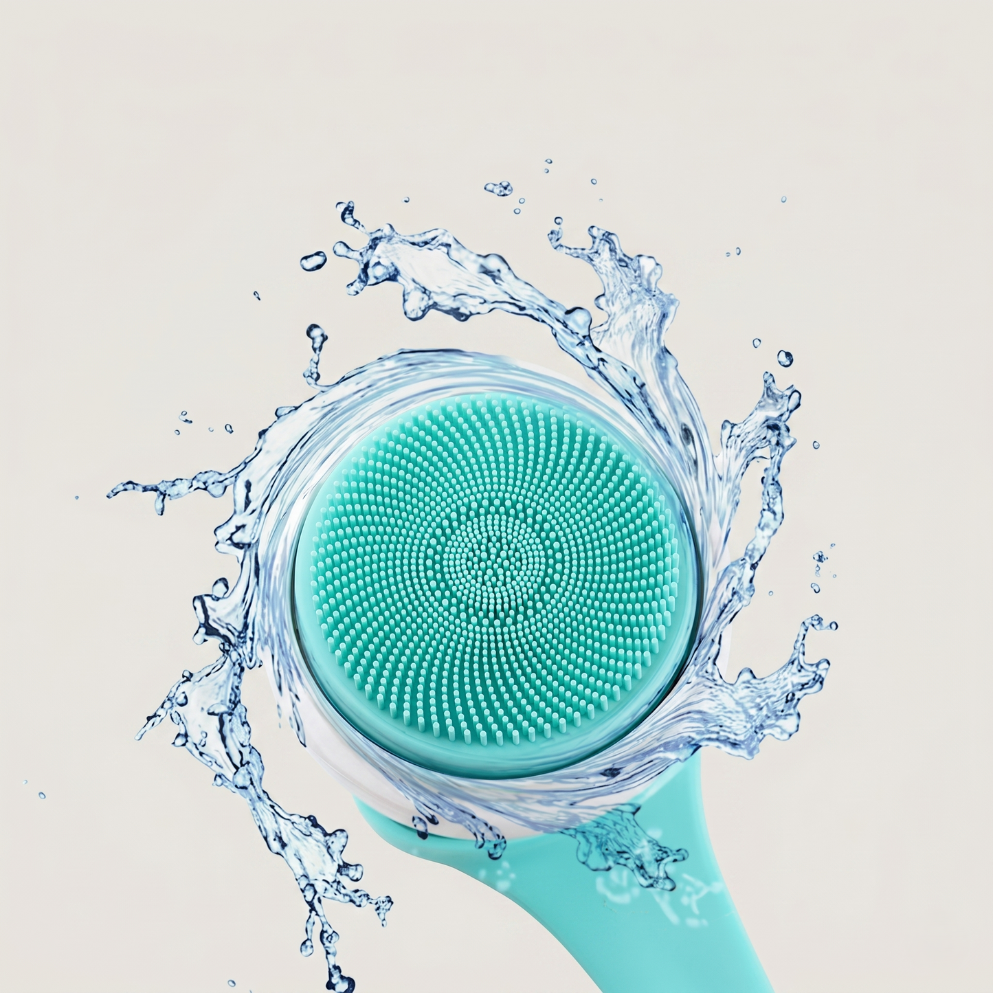 Electric Long Handle Body Cleansing Brush With Detachable Handheld Head