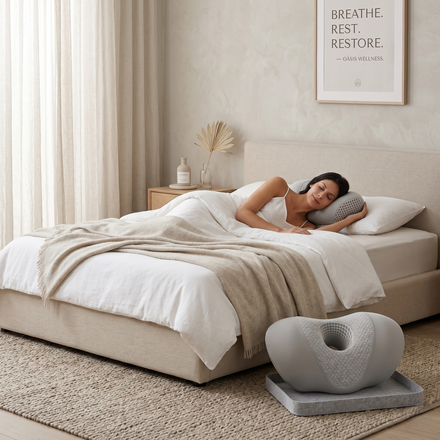 Kovelli™ Compact Mini Memory Foam Ear Relief Side Sleeper Pillow