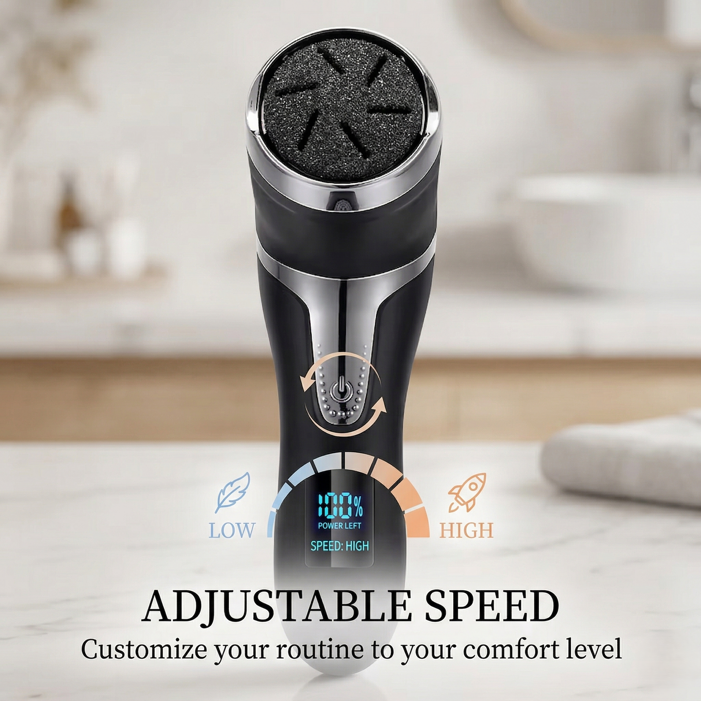 Electric Foot Care Device with Dust Collection | Rechargeable Foot File | Kovelli™