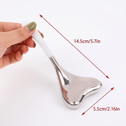 Stainless Steel Cooling Eye Massage Tool for Skin Refresh & Relaxation