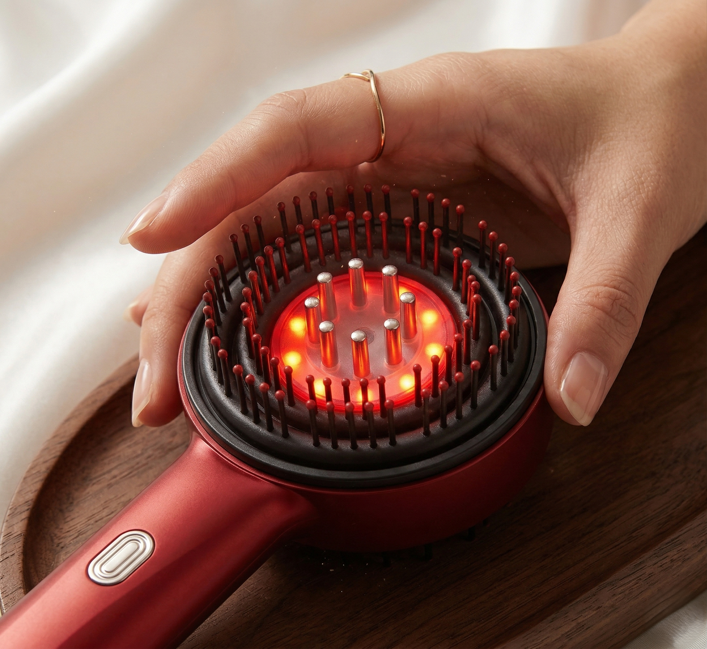Heated Scalp Massage Comb (Red Light Design)