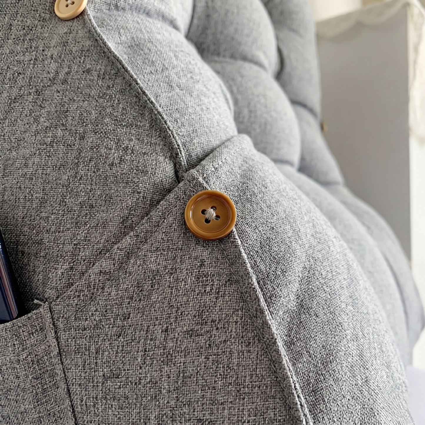Tufted Reading Backrest Cushion Pillow