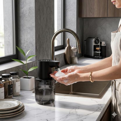 Kovelli™ Touchless Automatic Foam Soap Dispenser – Rechargeable Smart Sensor Dispenser for Kitchen & Bathroom