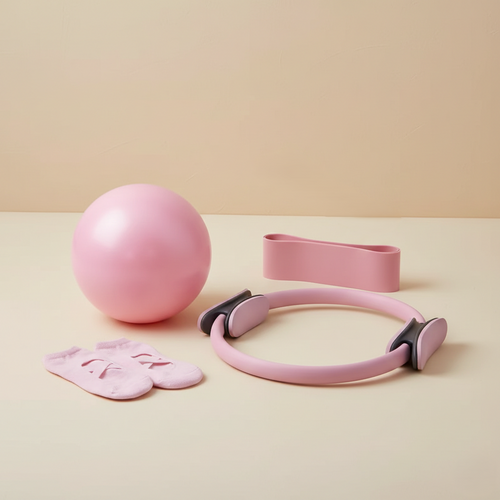 Pilates Fitness Ring, Ball and Resistance Band Set