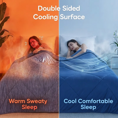 Cooling Blanket – Lightweight Breathable Throw for Hot Sleepers & Warm Nights