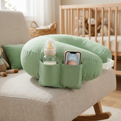 Adjustable Ergonomic Nursing Pillow with Portable Support Cushion