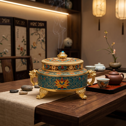 Kovelli Lotus Incense Vessel