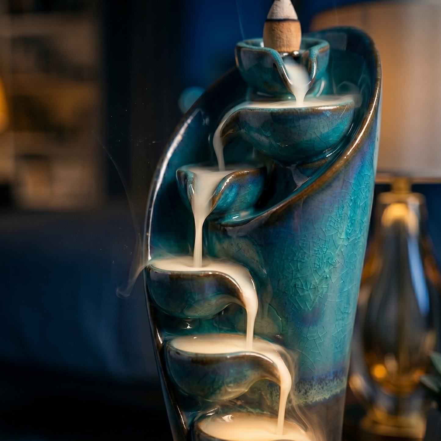 Waterfall Incense Burner for Relaxing Home Ambience