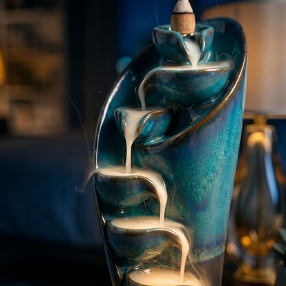 Waterfall Incense Burner for Relaxing Home Ambience