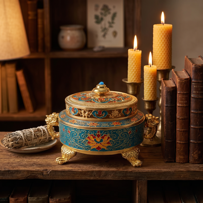 Kovelli Lotus Incense Vessel