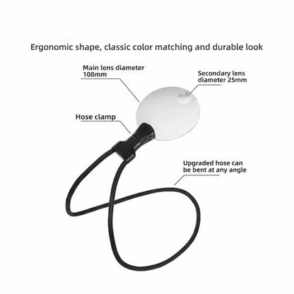Hands-Free Neck 3X Magnifier for Reading, Sewing & Detailed Work